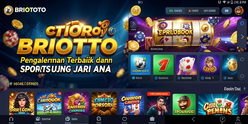 Tampilan gameplay BRIOTOTO yang menarik dan interaktif dalam taruhan Sportsbook.
