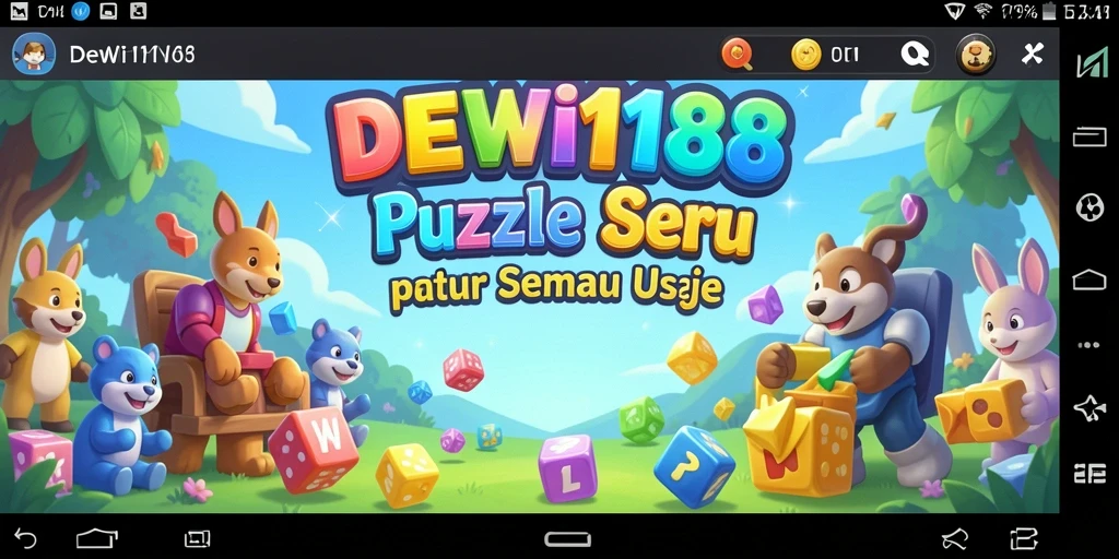 Tampilan gameplay seru dalam DEWI188 dengan beragam teka-teki.