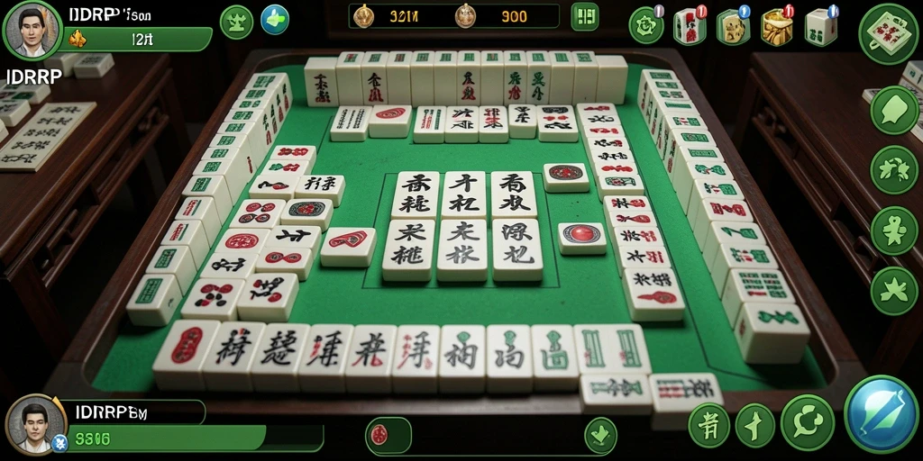 Screenshot gameplay IDRRP menampilkan tantangan Mahjong yang memikat.