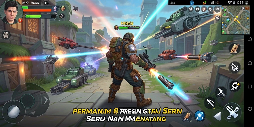 Gameplay mendebarkan dan strategi cerdas dalam NK666.